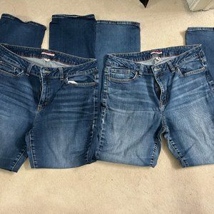 Lot of 2 Tommy Hilfiger Jeans - Size 12 Curve Straight